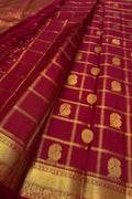 Red Handloom Kanjeevaram Pure Silk Saree