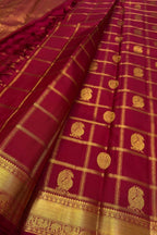 Red Handloom Kanjeevaram Pure Silk Saree