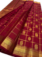 Red Handloom Kanjeevaram Pure Silk Saree