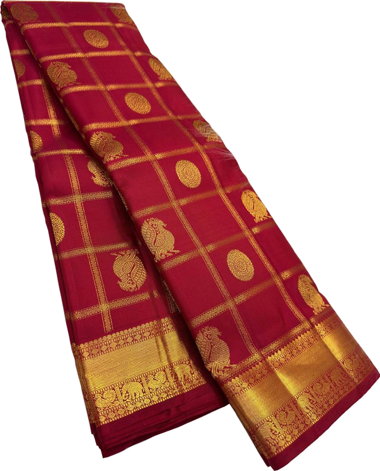 Red Handloom Kanjeevaram Pure Silk Saree