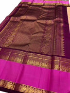 Pink Kanjeevaram Handloom Pure Silk Saree