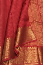Pink Handloom Kanjeevaram Pure Silk Saree — Floral Jaal Zari, Bridal