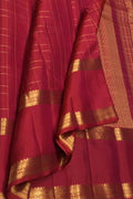 Pink Handloom Kanjeevaram Pure Silk Saree — Annam Bird Zari Pallu, Festive