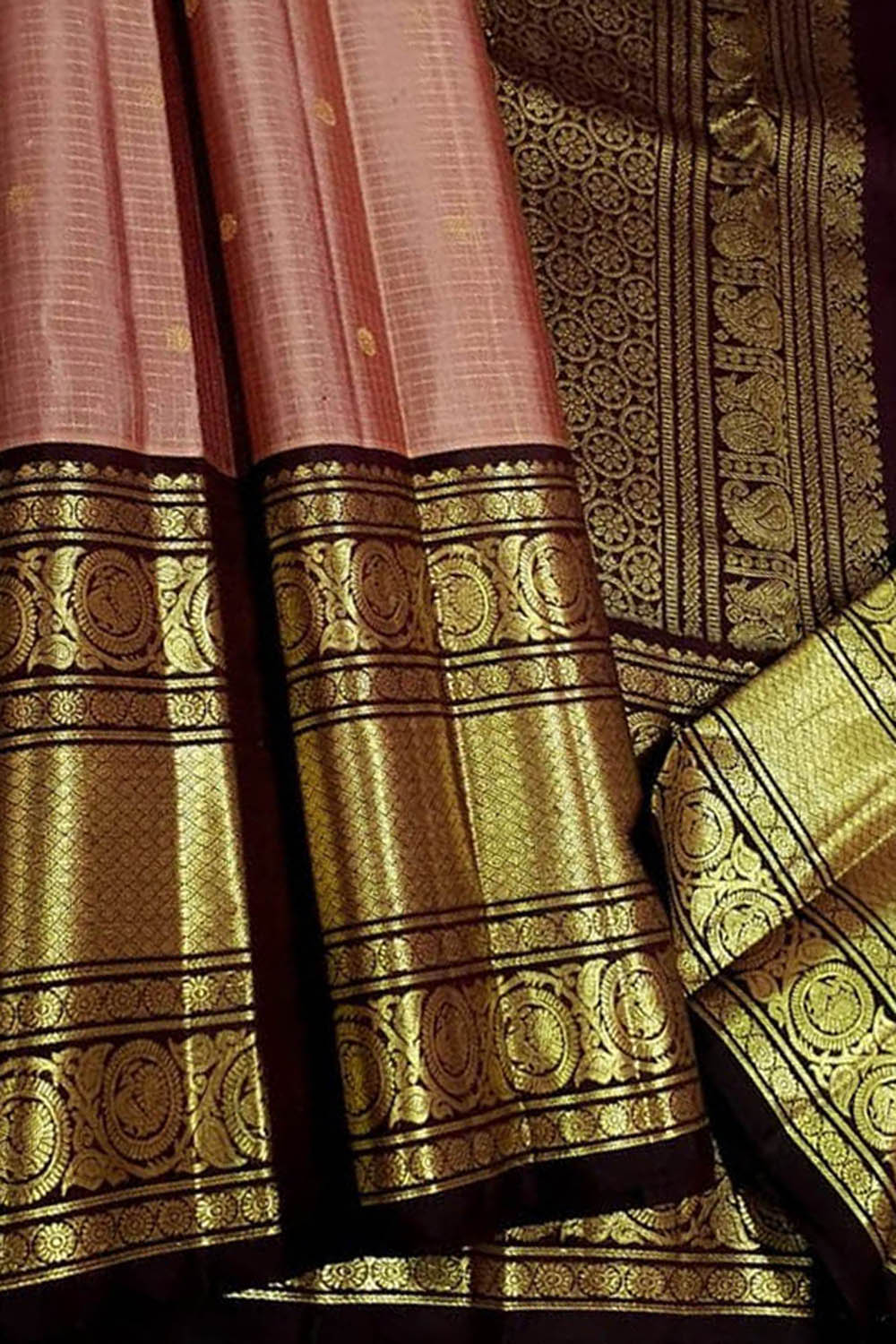 Pink Kanjeevaram Pure Silk Saree Bridal