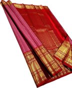 Pink Handloom Kanjeevaram Pure Silk Saree