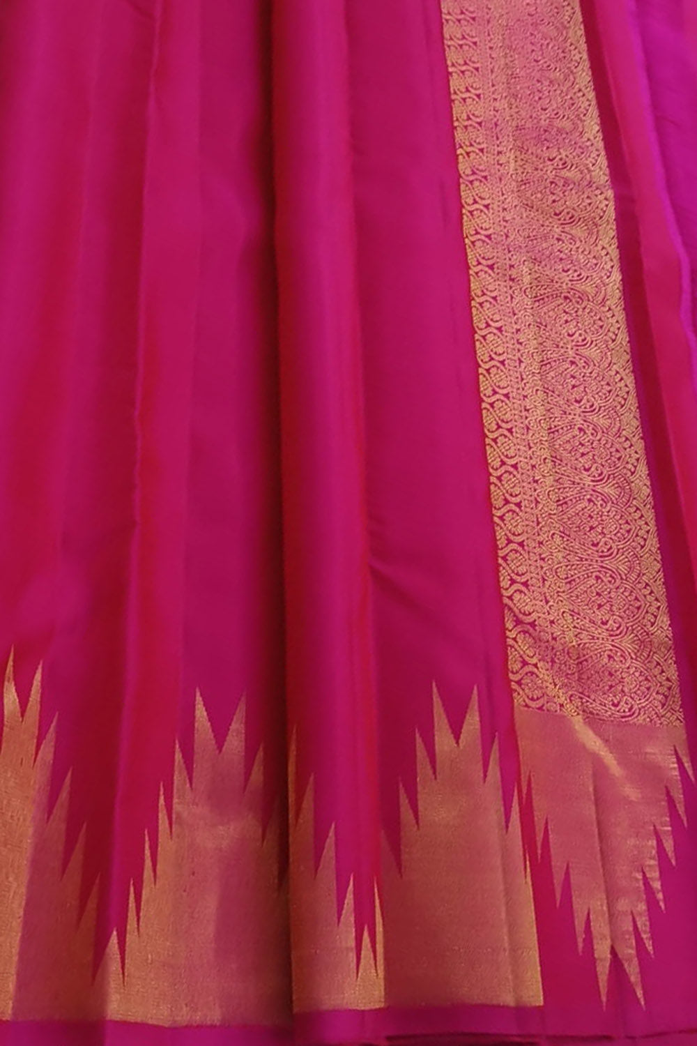 Pink Handloom Pure Silk Kanjeevaram Saree