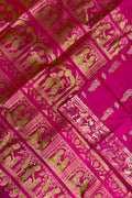 Pink Swarnachari Pure Silk Saree Handloom Woven Wedding
