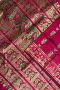 Pink Swarnachari Pure Silk Saree Handloom Woven Festive