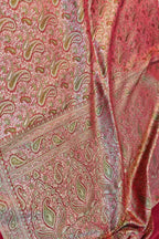 Red Mashru Silk Tanchui Weaved Banarasi Saree