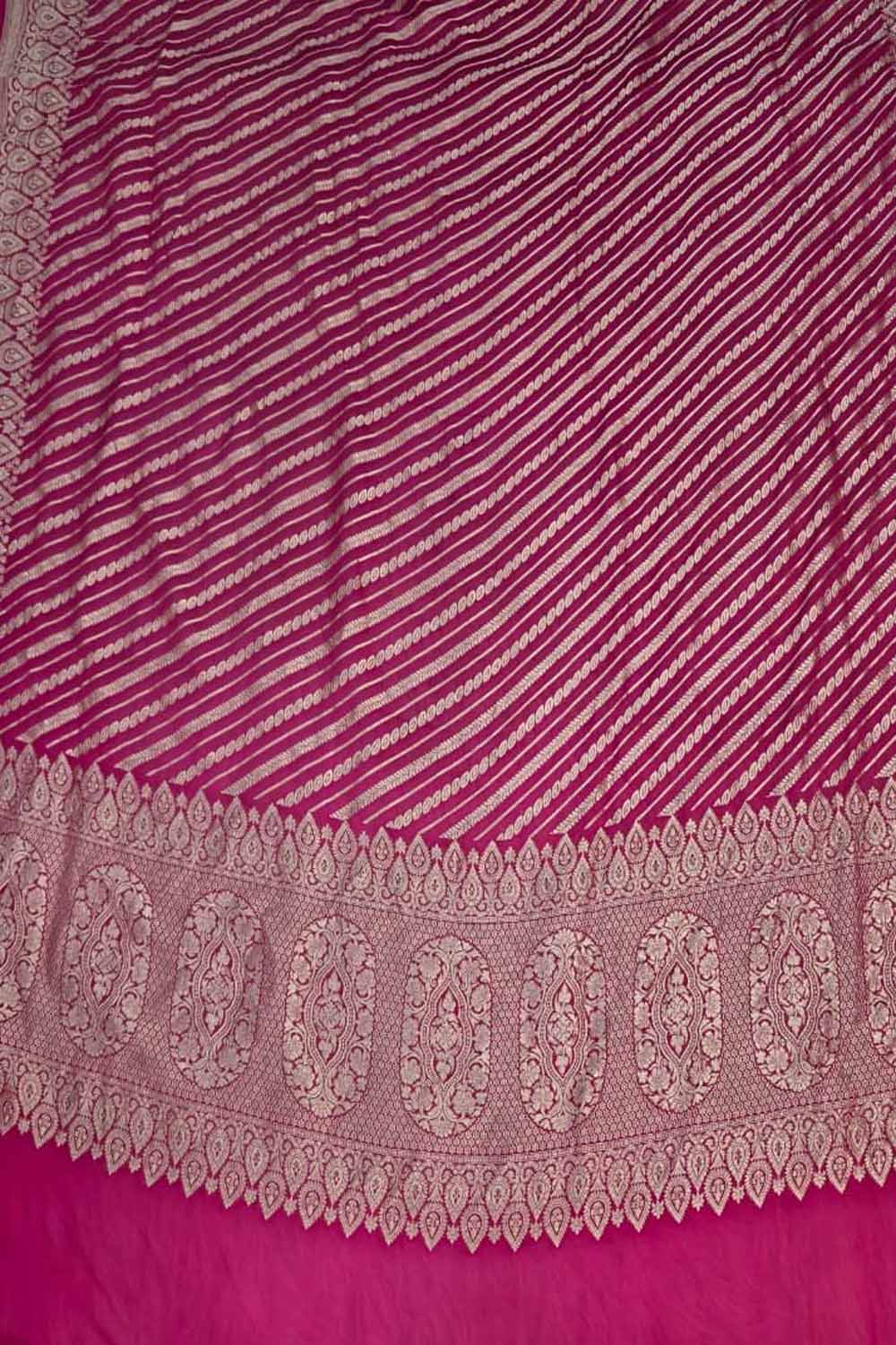 PInk Pure Georgette Banarasi Brush Dye Dupatta PD1B1AL426090402