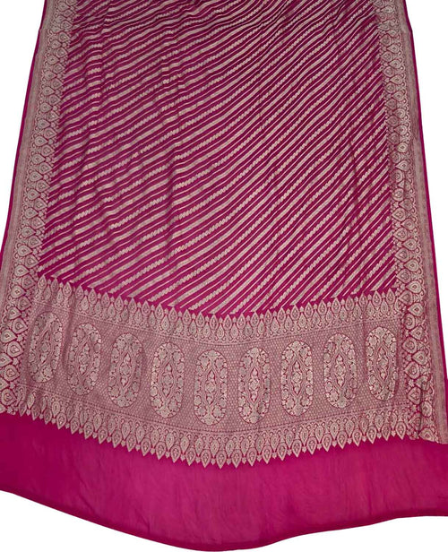 Pink Pure Georgette Banarasi Brush Dye Dupatta PD1B1AL426090406