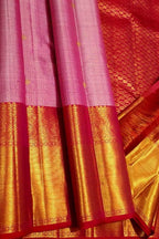 Pink Pure Kanjeevaram Silk Handloom Saree