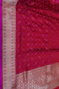 Pink Pure Katan Silk Banarasi Handloom Saree