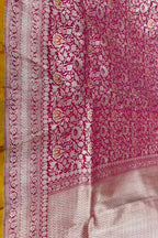 Pink Katan Silk Banarasi Handloom Saree Wedding Ethnic Wear