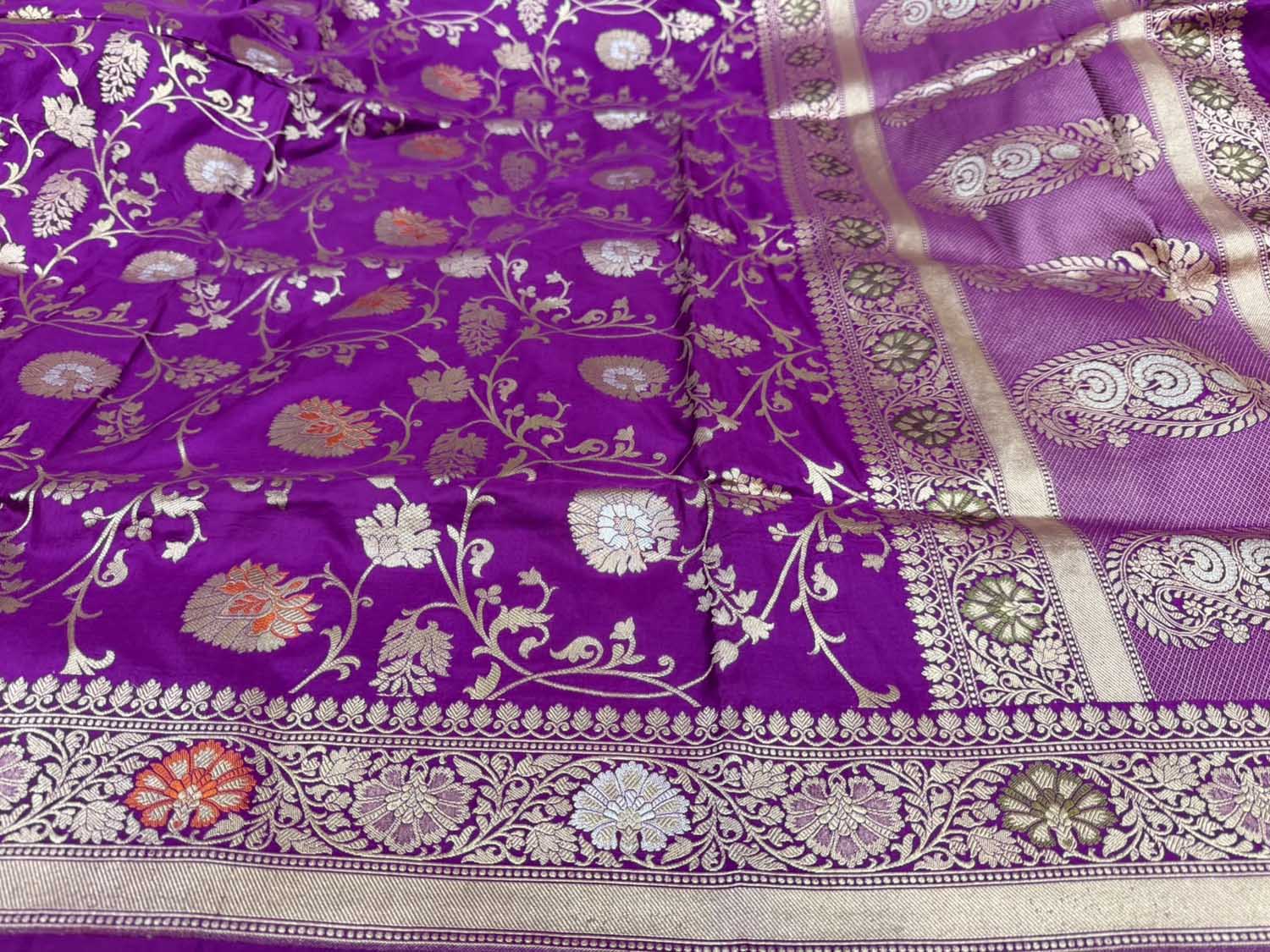 Pink Banarasi Katan Silk Handloom Saree Ethnic Occasion Wear