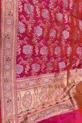 Pink Katan Silk Banarasi Handloom Saree Premium Ethnic Wear