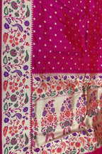 Pink Banarasi Katan Silk Saree Handloom Bridal Festive Wear