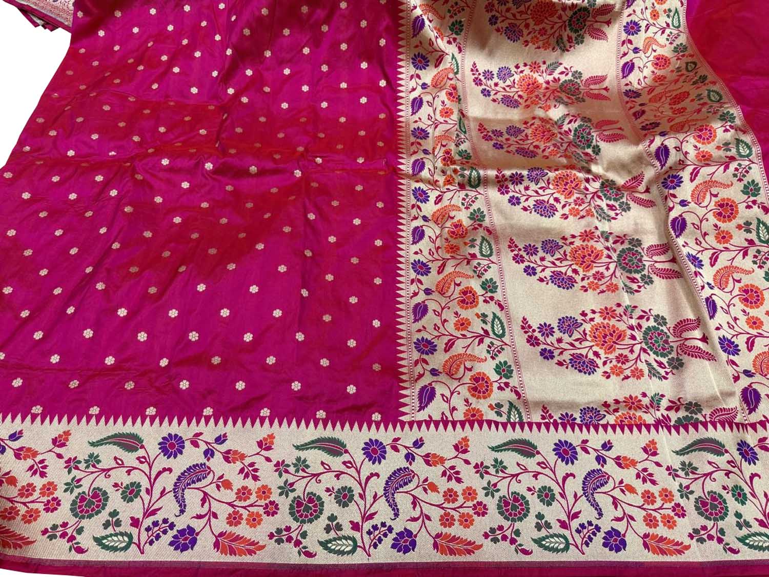 Pink Banarasi Katan Silk Saree Handloom Bridal Festive Wear