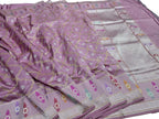 Pink Pure Katan Silk Kadwa Woven Banarasi Saree Festive