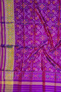 Pink Pure Silk Handloom Patola Ikat Dupatta