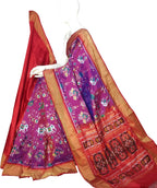 Pink Pure Silk Pochampalli Ikat Handloom Saree