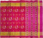 Pink Pure Single Ikat Patan Patola Handloom Saree