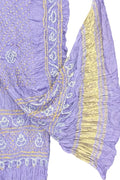 Purple Bandhani Modal Silk Dupatta
