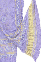 Purple Bandhani Modal Silk Dupatta