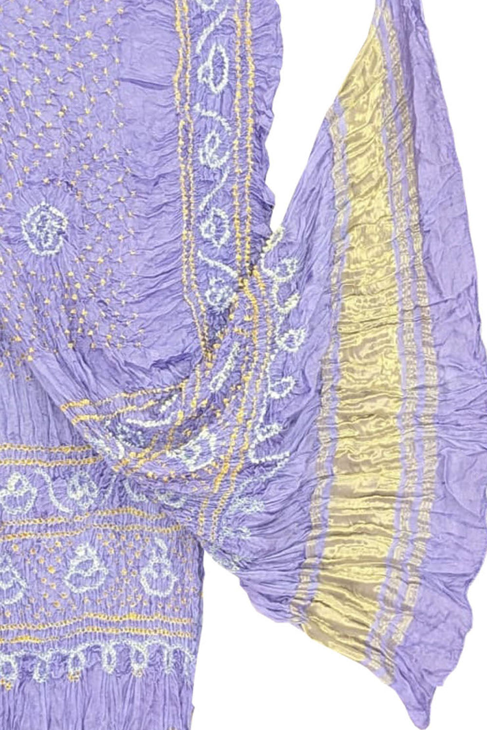 Purple Bandhani Modal Silk Dupatta