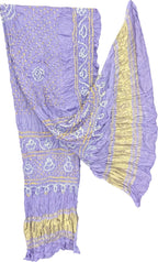 Purple Bandhani Modal Silk Dupatta