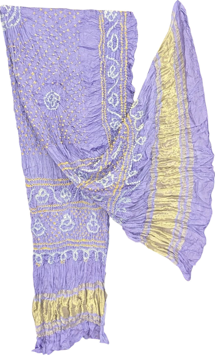 Purple Bandhani Modal Silk Dupatta