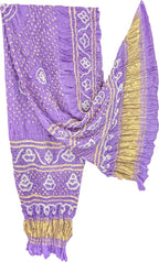 Purple Bandhani Modal Silk Dupatta