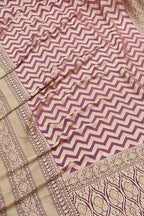 Purple Handloom Banarasi Khaddi Georgette Saree