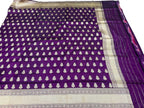 Purple Banarasi Katan Silk Dupatta Handloom Pure Silk