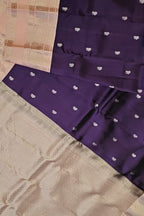 Purple Handloom Gadwal Pure Silk Saree