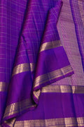 Purple Kanjeevaram Pure Silk Saree —