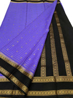 Purple Handloom Mysore Pure Crepe Silk Saree