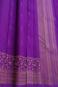 Purple Handloom Pure Silk Kanjeevaram Saree