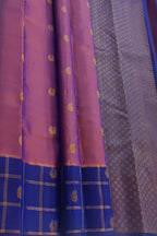 Purple Handloom Pure Silk Kanjeevaram Saree