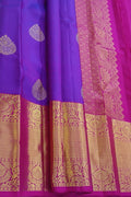 Purple Handloom Pure Silk Kanjeevaram Saree