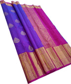 Purple Handloom Pure Silk Kanjeevaram Saree