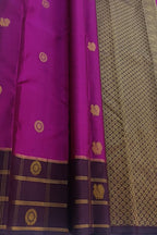 Purple Handloom Pure Silk Kanjeevaram Saree