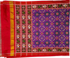 Purple Pure Double Ikkat Patan Patola Saree