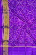Purple Pure Single Ikat Patan Patola Handloom Dupatta