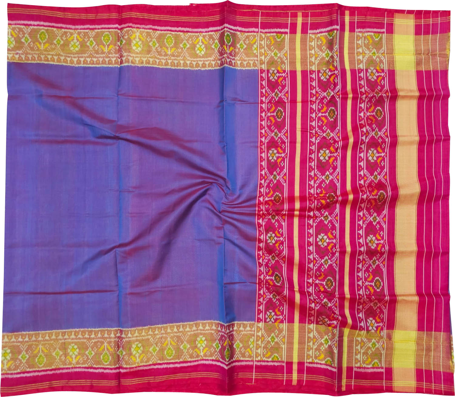 Purple Pure Single Ikat Patan Patola Handloom Saree