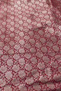 Red Banarasi Handloom Katan Silk Fabric