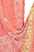 Red Bandhani Modal Silk Dupatta