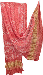 Red Bandhani Modal Silk Dupatta