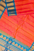 Red Gadwal Handloom Pure Silk Saree