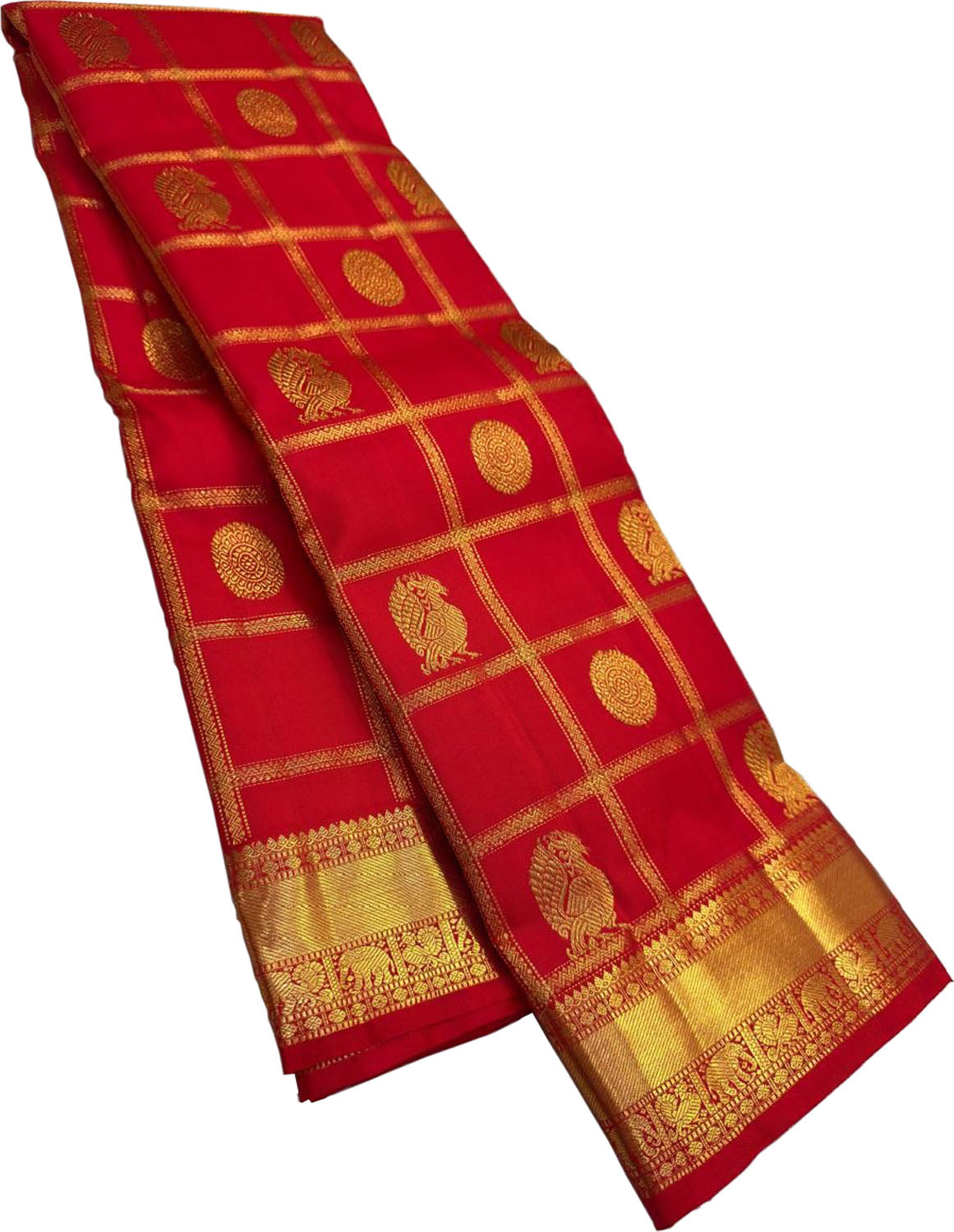 Red Handloom Kanjeevaram Pure Silk Saree